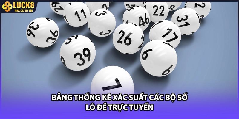 Bảng thống kê xác suất các bộ số lô đề trực tuyến