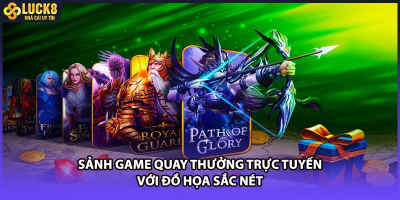 Sảnh game quay thưởng trực tuyến với đồ họa sắc nét